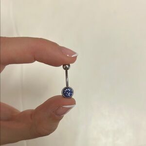 Purple Belly Button Ring